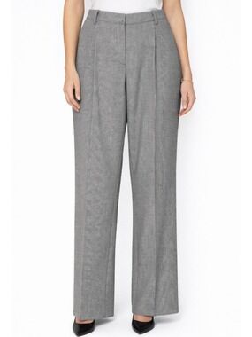 JONES NEW YORK Wool Blend Fully Lined Wide Leg Trousers Side & Back Pockets Sz12